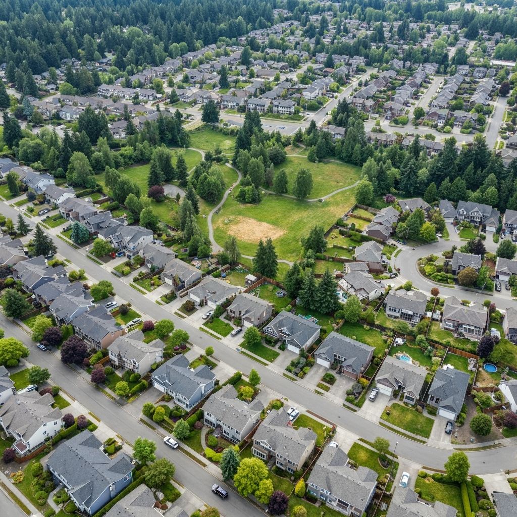 Sammamish residential neighborhood with quality roofing